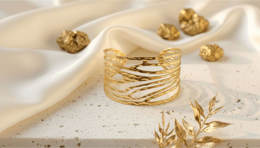 Gold Wave Cuff Bracelet | 18K PVD Gold-Plated Stainless Steel: What to Know Before You Buy