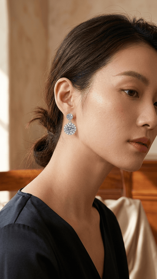 Aurelia Élan Double Halo Earrings