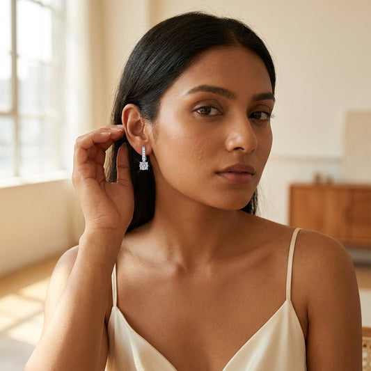 Aurelia Géométrie Moissanite Earrings