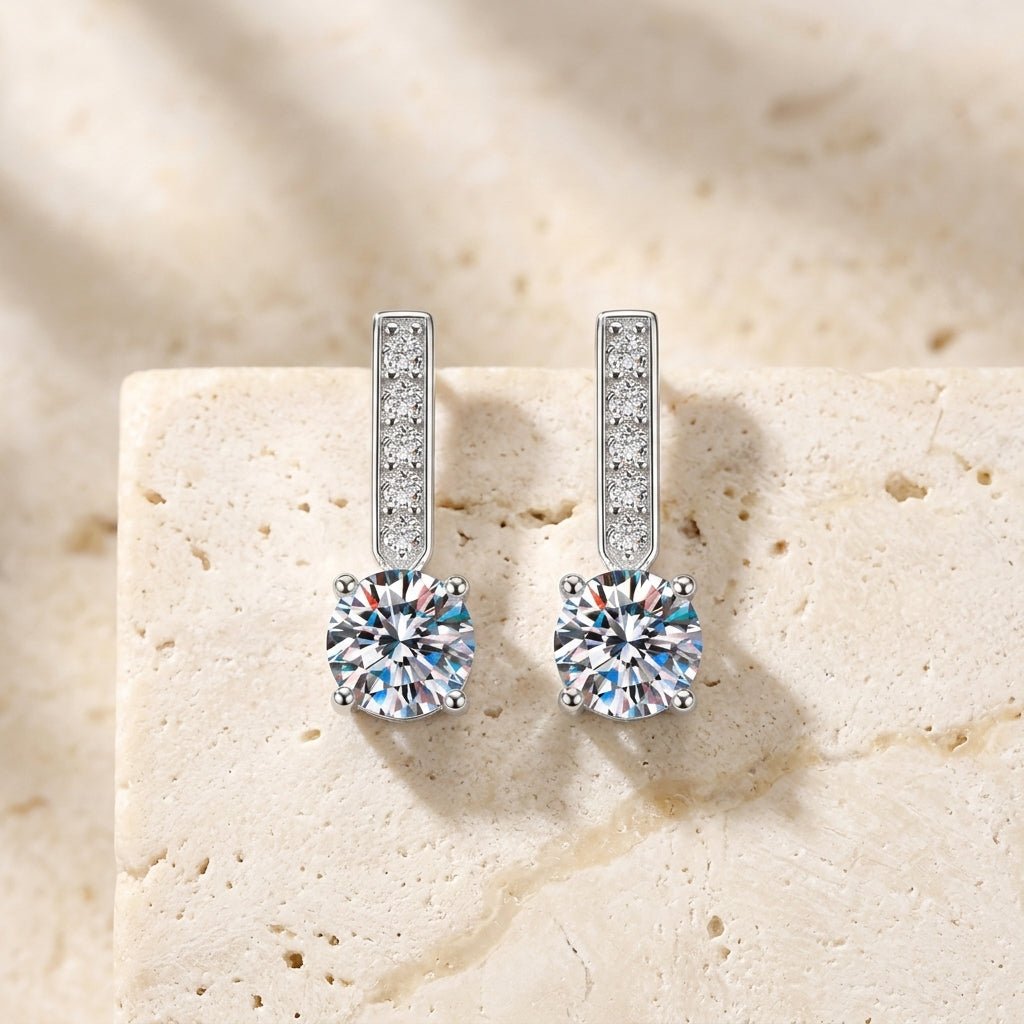 Aurelia Géométrie Moissanite Earrings