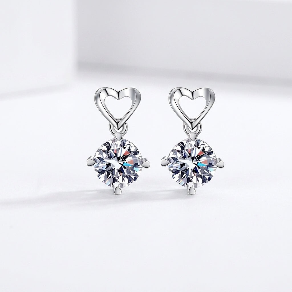 Aurelia Géométrie Solitaire Drop Earrings