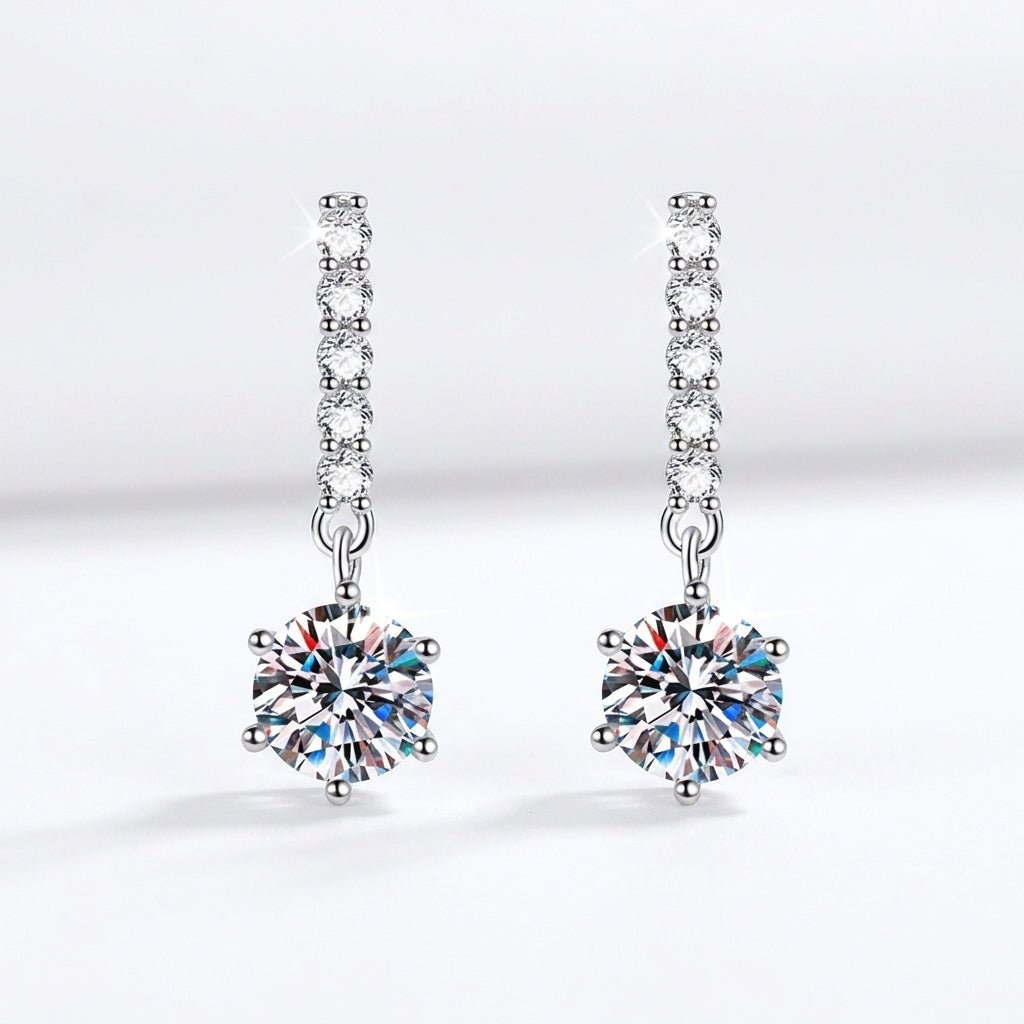 Aurelia Linear Éclat Drop Earrings