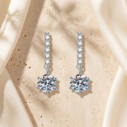 Aurelia Linear Éclat Drop Earrings
