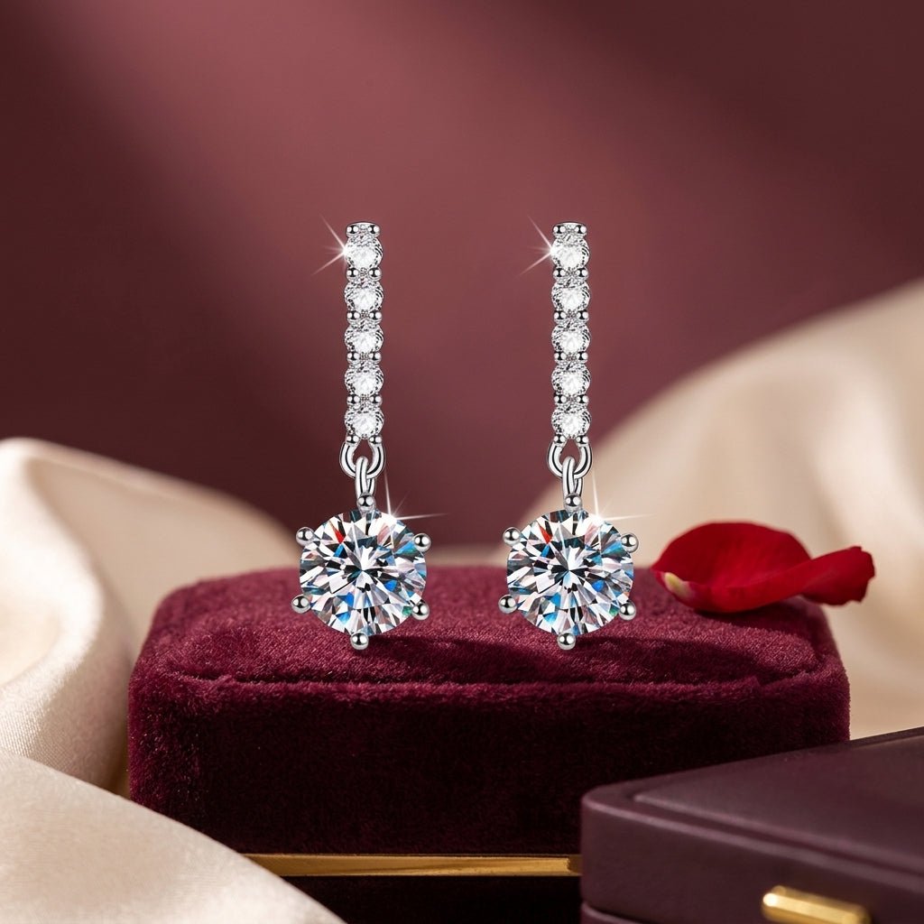 Aurelia Linear Éclat Drop Earrings