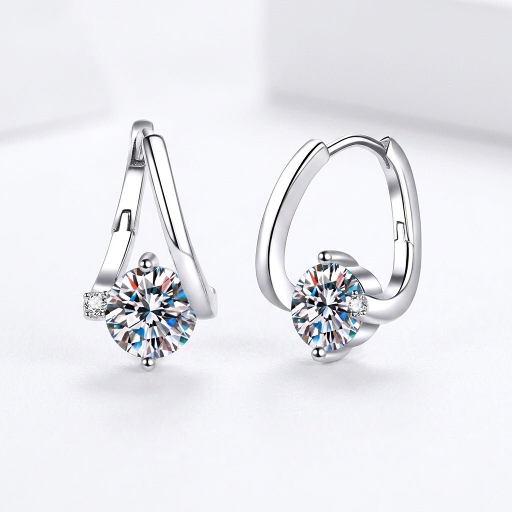 Aurelia Lumière Huggie Drop Earrings