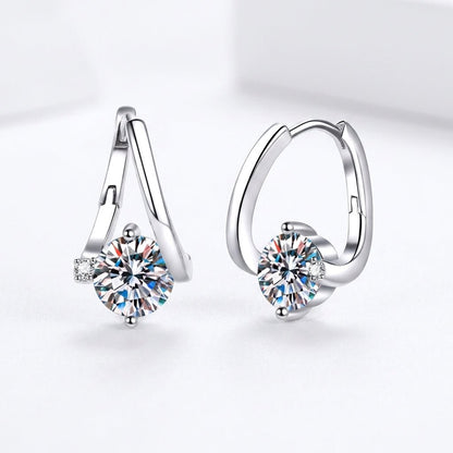 Aurelia Lumière Huggie Drop Earrings