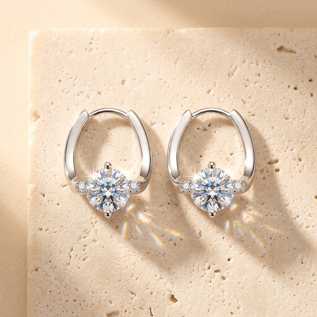Aurelia Lumière Huggie Drop Earrings