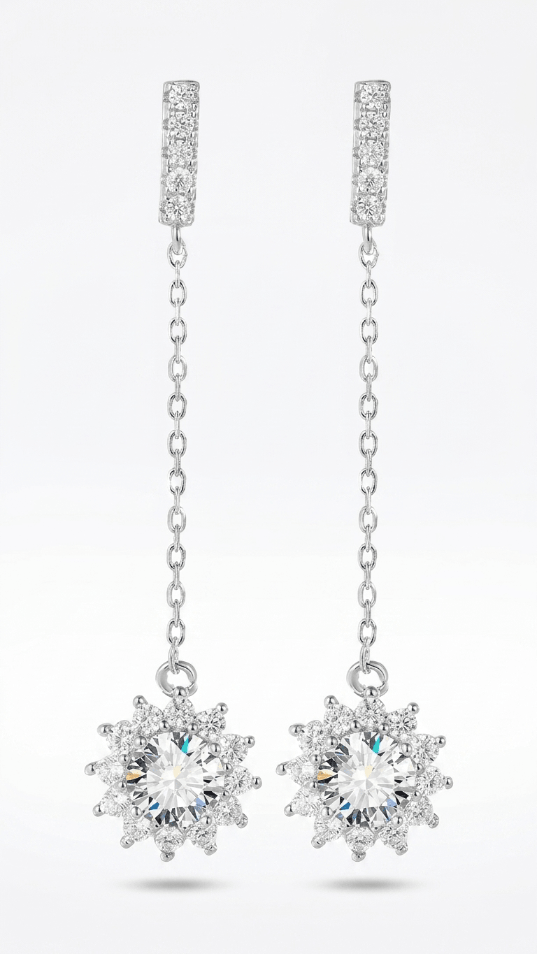 Aurelia Soleil Long Chain Earrings