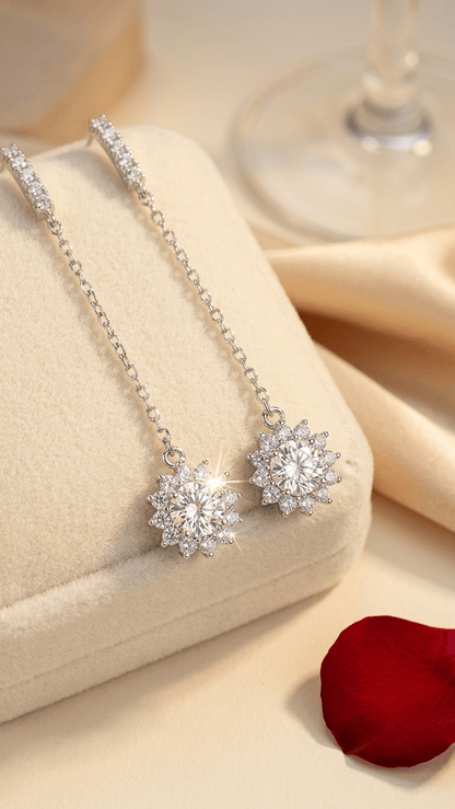 Aurelia Soleil Long Chain Earrings