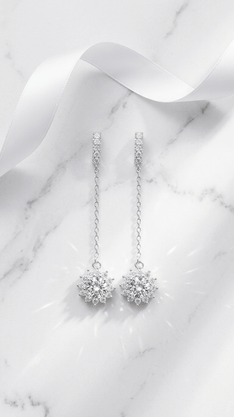 Aurelia Soleil Long Chain Earrings