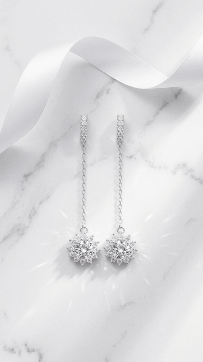 Aurelia Soleil Long Chain Earrings