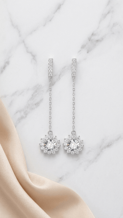 Aurelia Soleil Long Chain Earrings