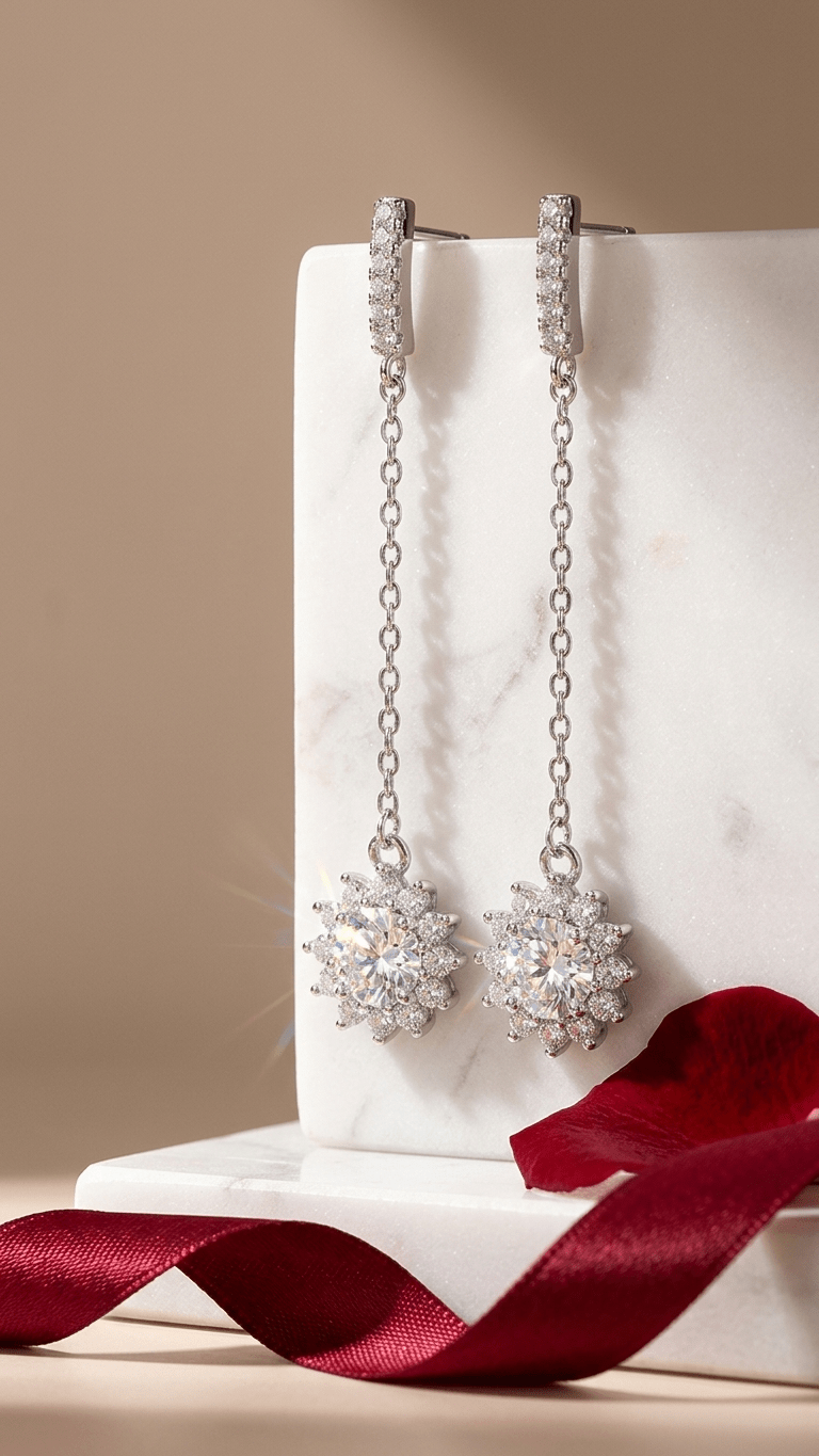 Aurelia Soleil Long Chain Earrings