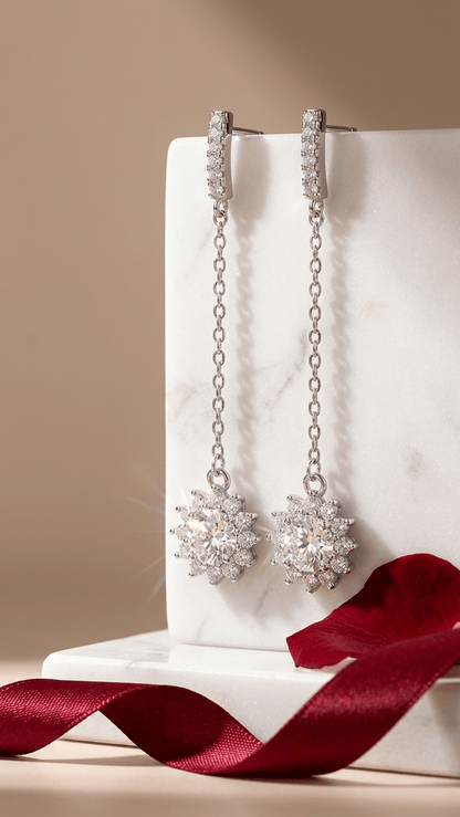 Aurelia Soleil Long Chain Earrings