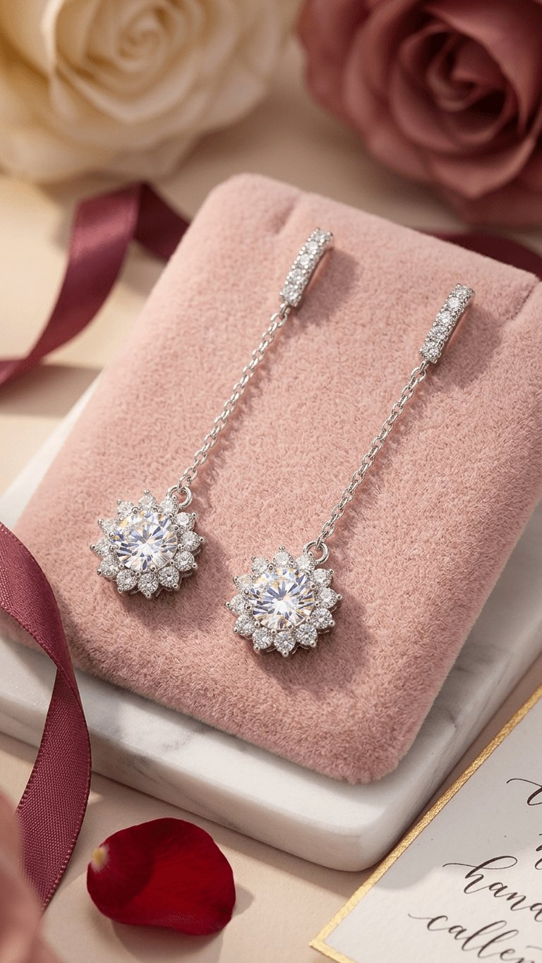 Aurelia Soleil Long Chain Earrings