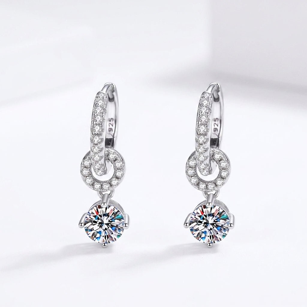 Aurelia Trielle Halo Drop Earrings