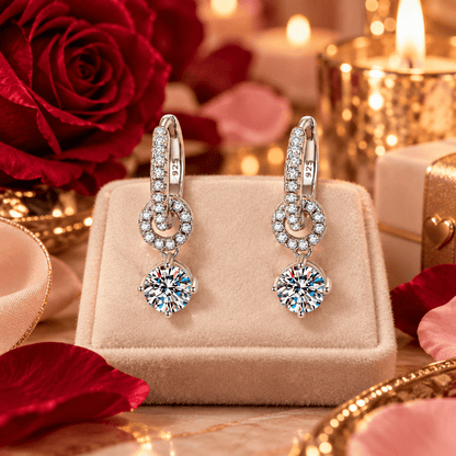 Aurelia Trielle Halo Drop Earrings