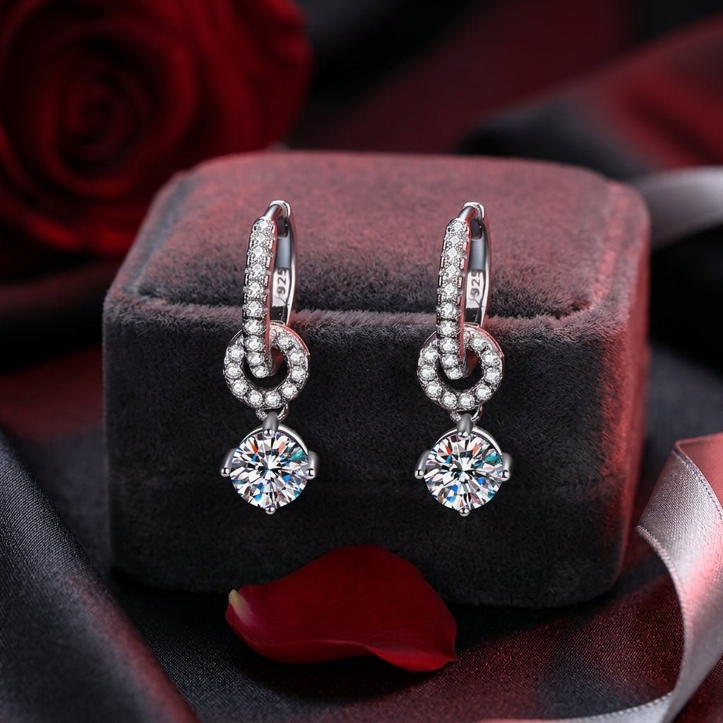 Aurelia Trielle Halo Drop Earrings