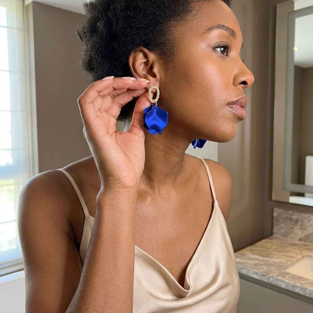 Bloom Halo Drop Earrings - Elegant Bloom Halo Earrings for Any Occasion - ZI FASHION
