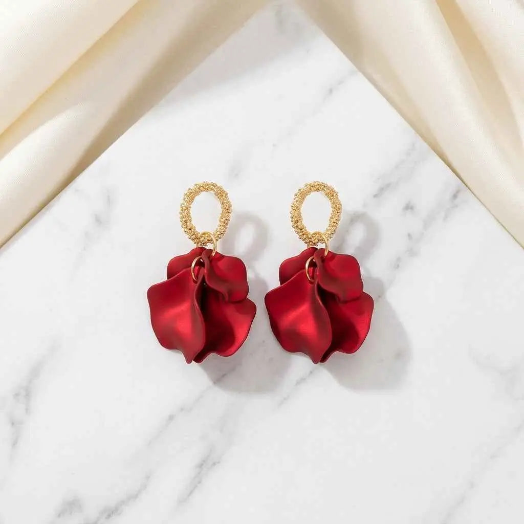 Bloom Halo Drop Earrings - Elegant Bloom Halo Earrings for Any Occasion - ZI FASHION