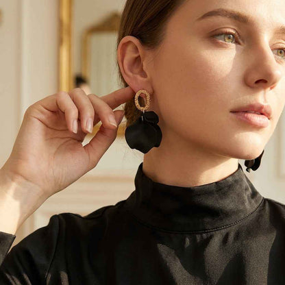 Bloom Halo Drop Earrings - Elegant Bloom Halo Earrings for Any Occasion - ZI FASHION