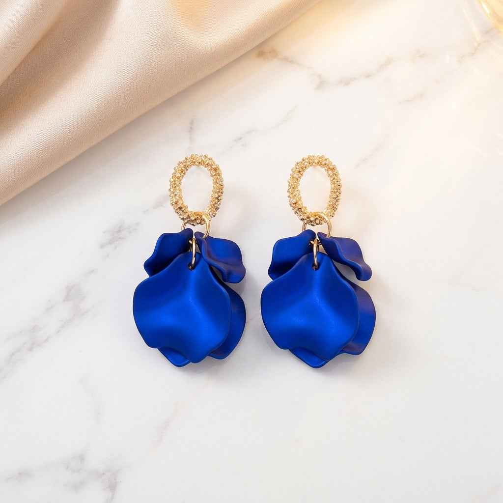 Bloom Halo Drop Earrings - Elegant Bloom Halo Earrings for Any Occasion - ZI FASHION