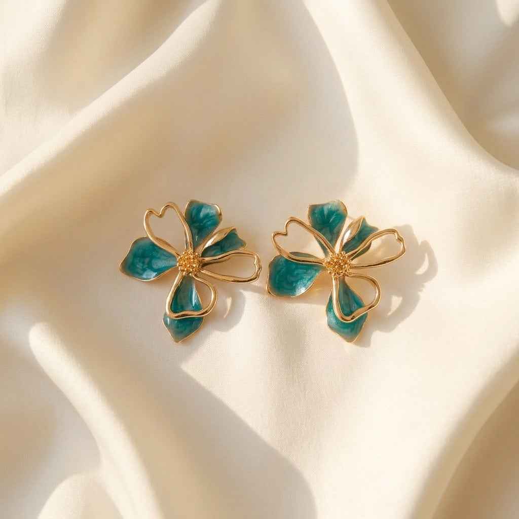 Bloom Petal Luxe Stud Earrings - ZI FASHION