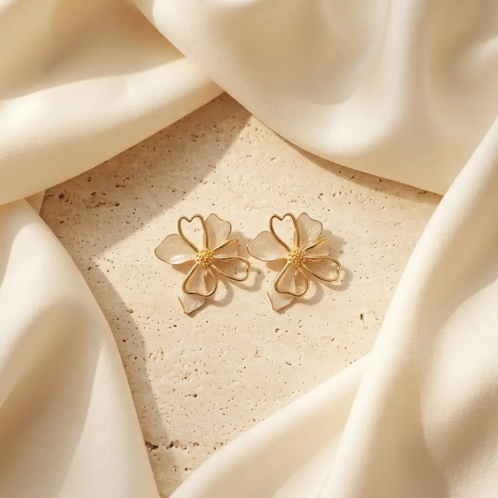 Bloom Petal Luxe Stud Earrings - ZI FASHION