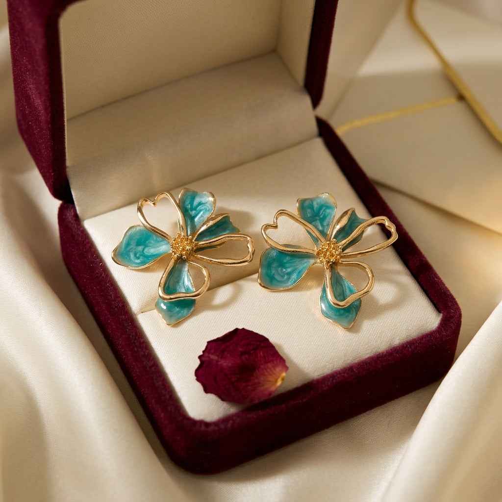 Bloom Petal Luxe Stud Earrings - ZI FASHION