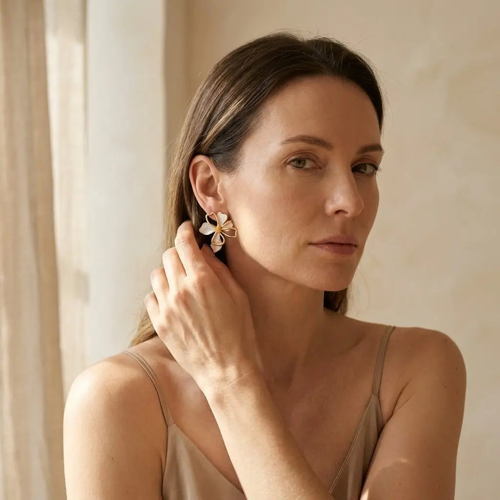 Bloom Petal Luxe Stud Earrings - ZI FASHION