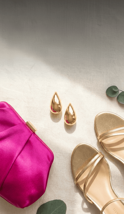 Golden Drop Stud Earrings | 18K PVD Gold - Plated Stainless Steel - ZI FASHION