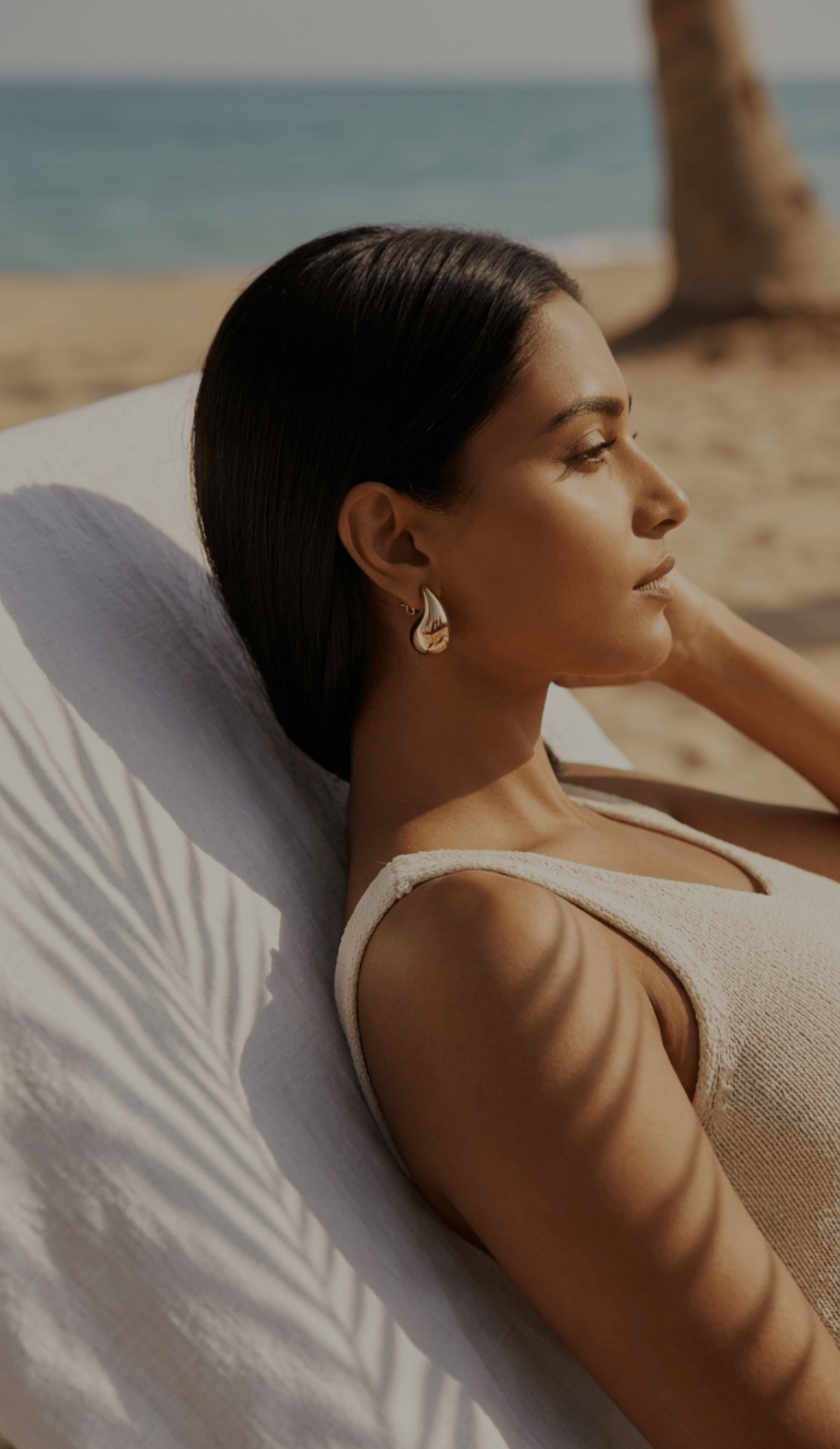 Golden Drop Stud Earrings | 18K PVD Gold - Plated Stainless Steel - ZI FASHION