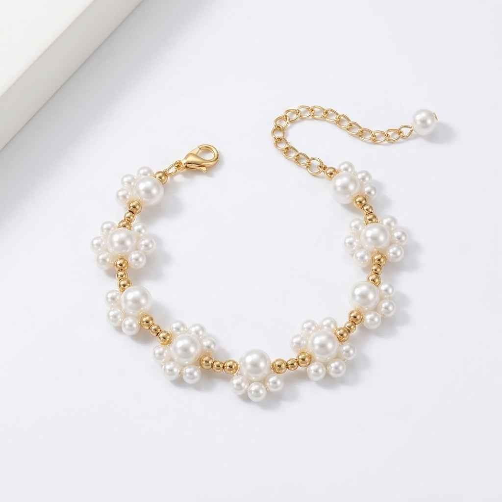 Luminous Wave Woven Pearl Bracelet - ZI FASHION