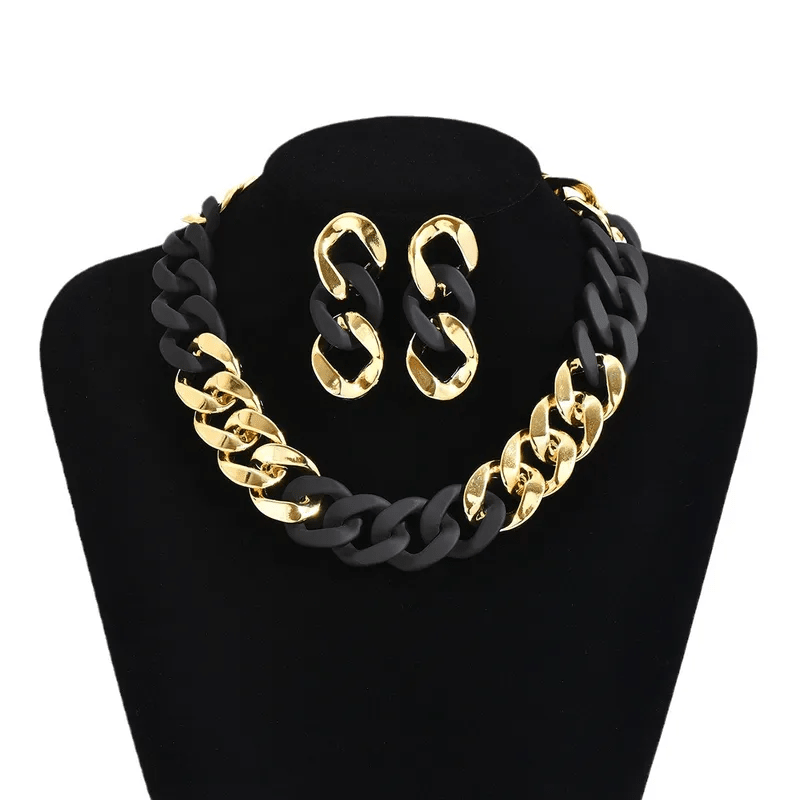 Midnight Muse Chain Jewelry Set - ZI FASHION