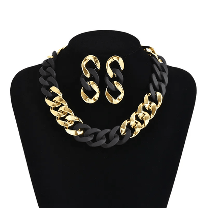 Midnight Muse Chain Jewelry Set - ZI FASHION