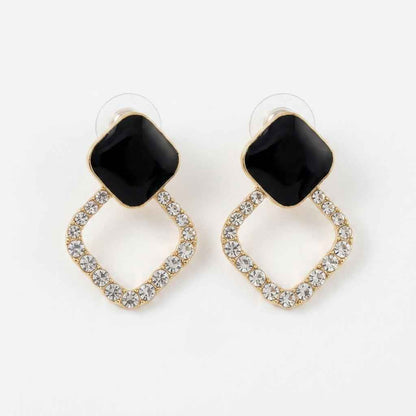 Midnight Sparkle Rhombus Drops - ZI FASHION