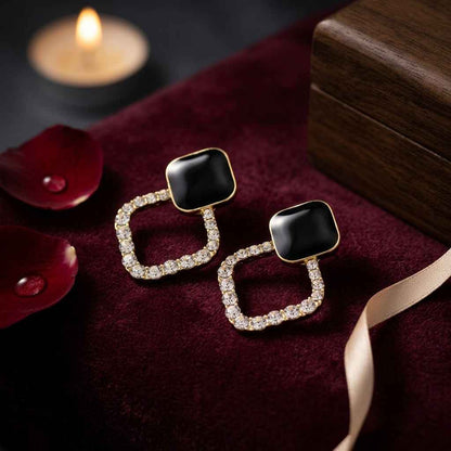 Midnight Sparkle Rhombus Drops - ZI FASHION