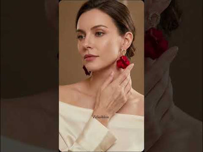 Bloom Halo Drop Earrings
