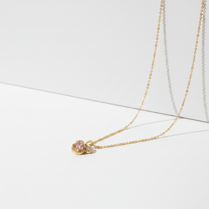 Rose Sparkle Trio Pendant Necklace | 18K Gold - Plated - ZI FASHION